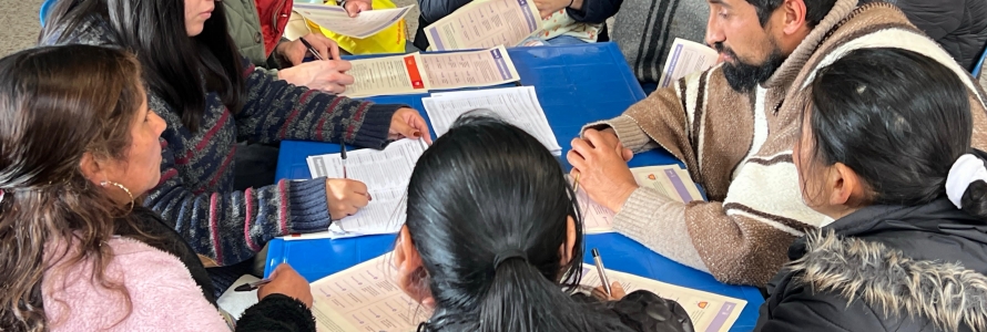 Ciudadanía reunida, participando en el PDD