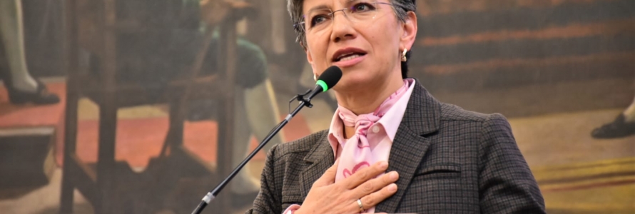 Foto alcaldesa Claudia Lopez en Audiencia Pública Región Metropolitana Bogotá-Cundinamarca
