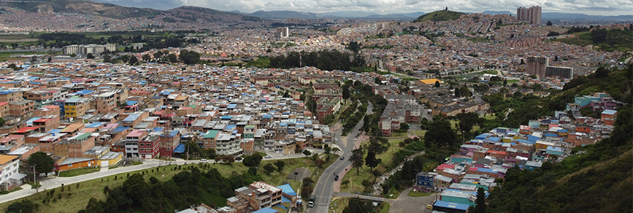 Foto panorámica de bogotá