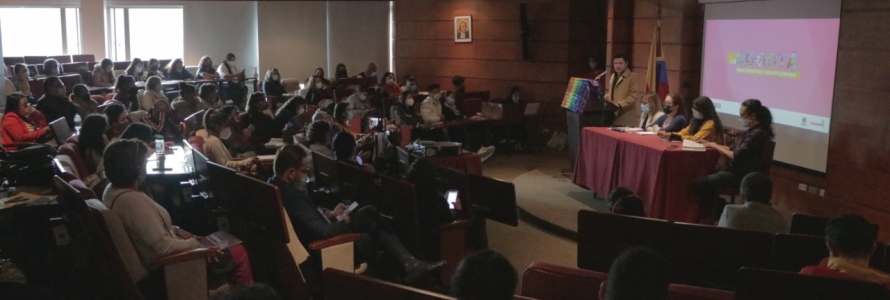David Alonzo, Director de Diversidad Sexual de la SDP y miembros del consorcio DEPIN 003, conformado por Invescor SAS y De proyectos.