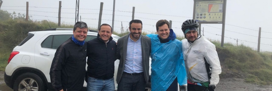 participantes del recorrido por la ruta de la Biometropolis