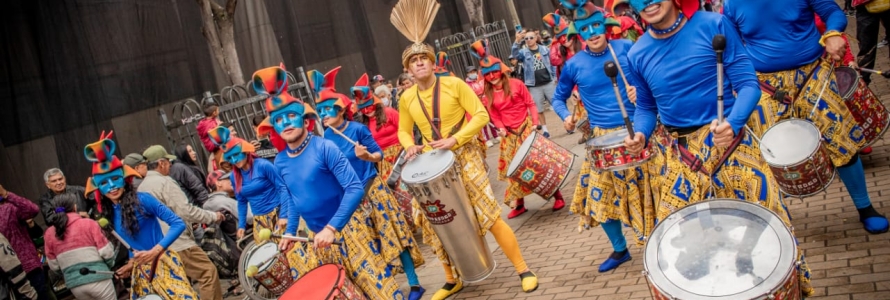 Desfile de Comparsas. Cumpleaños No. 485 de Bogotá