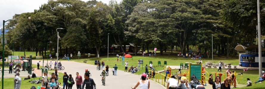 Niños jugando en un parque