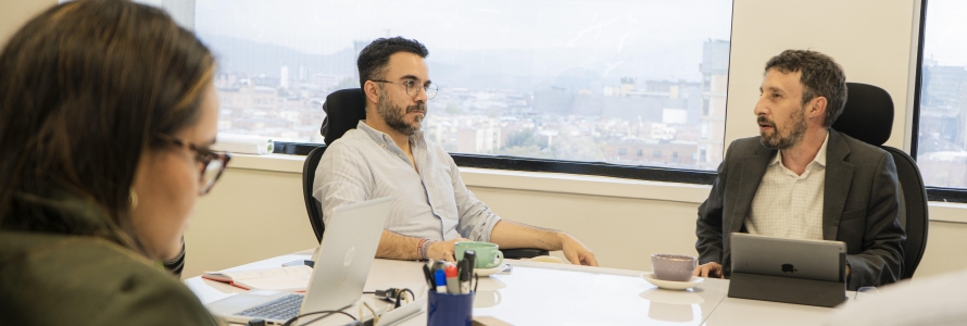 Secretario Distrital de Planeación, Miguel Silva Moyano y el director de la Región Metropolitana Bogotá Cundinamarca Luis Felipe Lota.