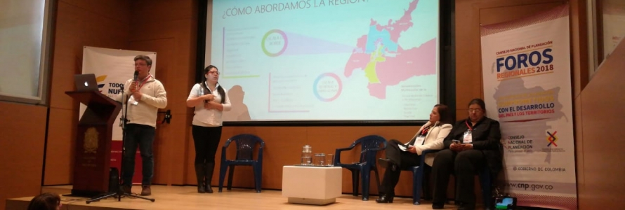 Juan Guillermo Plata Plata, Director de Integración Regional, Nacional e Internacional, durante su presentación de la estrategia de integración regional Bogotá Región