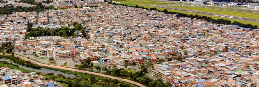 Foto panorámica de Bogotá