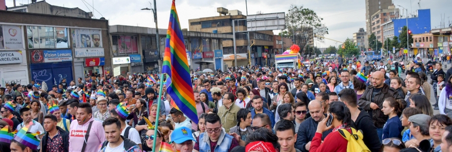 Asistentes a la Marcha por la Diversidad