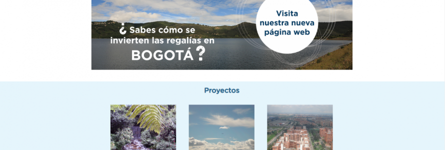 Conoce el nuevo portal web de Regalías Bogotá