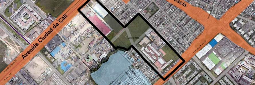 Render del Plan Parcial La Pampa en Kennedy
