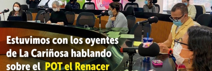 Transmisión de la Cariñosa RCN Radio desde sala de reuniones de la Secretaría Distrital de Planeación. de la Secretaría Distrital de Planeación, tr