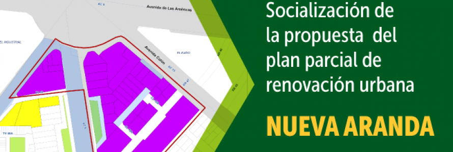Mapa Plan Parcial de Renovación Urbana "Nueva Aranda"