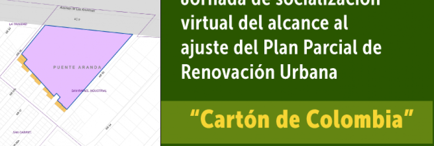 Plano Plan Parcial Cartón de Colombia.