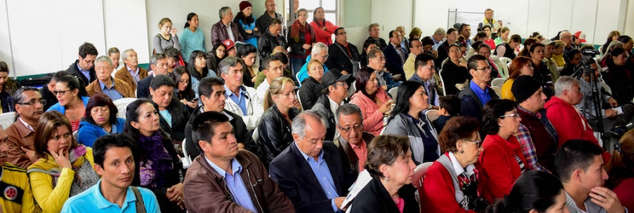Asistentes a socialización - Imagen de archivo