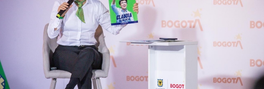 Alcaldesa de Bogotá, Claudia López en rendición de cuentas