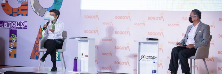 Alcaldesa de Bogotá, Claudia López en rendición de cuentas