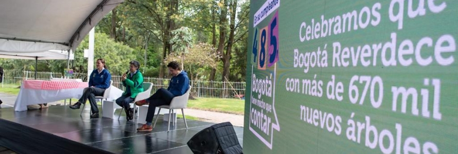 Alcaldesa de Bogotá, Claudia López, y Secretario Distrital de Planeación, Felipe Jiménez