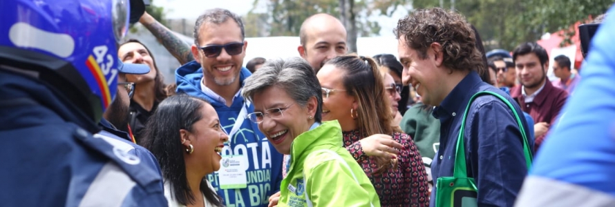 Alcaldesa, Claudia López y Secretario Distrital de Planeación Felipe Jiménez