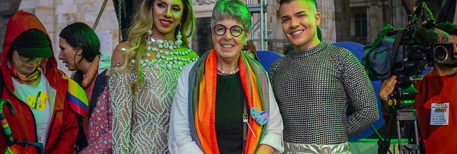 Personas de la comunicad LGBTI en el festival por la igualdad 2024