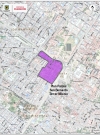 Imagen satelital que contiene la delimitación y localización del PPD "San Bernardo - Tercer Milenio"