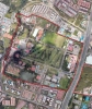 Imagen aérea satelital, con el polígono de intervención del Plan de Regularización y Manejo 