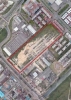 Imagen aérea satelital, con el polígono de intervención del Plan de Implantación.
