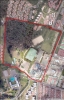 Imagen aérea satelital, con el polígono de intervención del Plan de Regularización y Manejo 