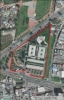 Imagen aérea satelital, con el polígono de intervención del Plan de Regularización y Manejo 