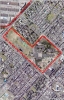 Imagen aérea satelital, con el polígono de intervención del Plan de Regularización y Manejo 