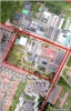 Imagen aérea satelital, con el polígono de intervención del Plan de Regularización y Manejo 