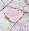 Ortofotografía satelital con el el polígono de intervención del Plan de Regularización y Manejo