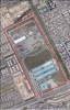 Imagen aérea satelital, con el polígono de intervención del Plan de Implantación.