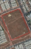 Imagen aérea satelital, con el polígono de intervención del Plan de Implantación.