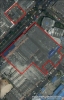 Imagen aérea satelital, con el polígono de intervención del Plan de Regularización y Manejo 