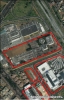 Imagen aérea satelital, con el polígono de intervención del Plan de Regularización y Manejo 