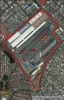 Imagen aérea satelital, con el polígono de intervención del Plan de Implantación.