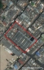 Imagen aérea satelital, con el polígono de intervención del Plan de Regularización y Manejo 