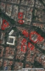 Imagen aérea satelital, con el polígono de intervención del Plan de Regularización y Manejo 