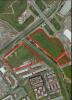 Imagen aérea satelital, con el polígono de intervención del Plan de Implantación.