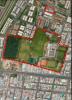 Imagen aérea satelital, con el polígono de intervención del Plan de Regularización y Manejo 