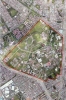 Imagen aérea satelital, con el polígono de intervención del Plan de Regularización y Manejo 