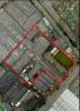 Imagen aérea satelital, con el polígono de intervención del Plan de Regularización y Manejo 