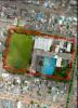 Imagen aérea satelital, con el polígono de intervención del Plan de Regularización y Manejo 