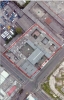 Imagen aérea satelital, con el polígono de intervención del Plan de Implantación.